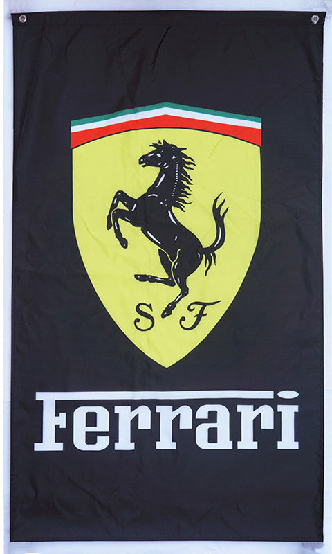 Ferrari checkered Flag for car racing-3x5 FT-100% polyester Banner - flagsshop