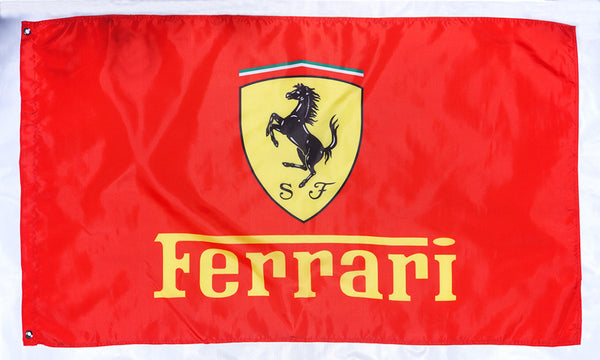 Ferrari checkered Flag for car racing-3x5 FT-100% polyester Banner - flagsshop