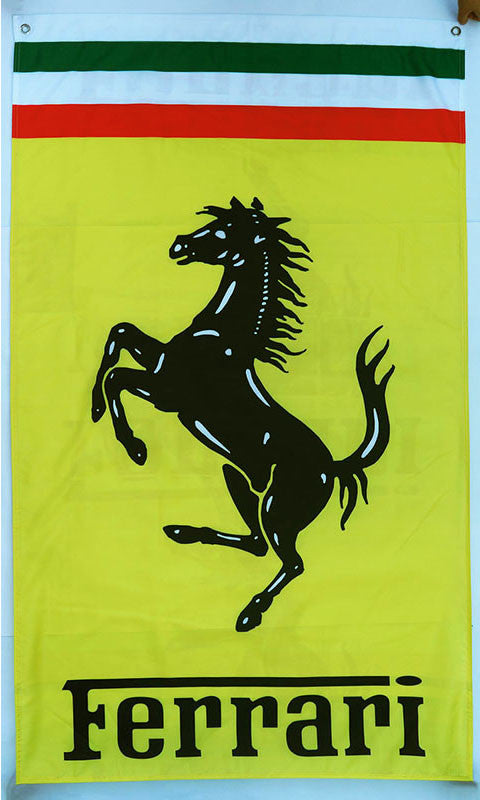 Ferrari checkered Flag for car racing-3x5 FT-100% polyester Banner - flagsshop