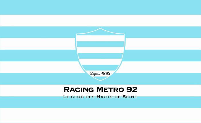 Racing 92 Flag-3x5 Racing Metro 92 Banner-100% polyester - flagsshop