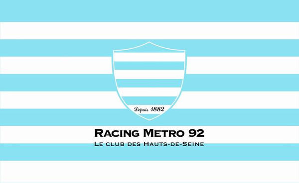 Racing 92 Flag-3x5 Racing Metro 92 Banner-100% polyester - flagsshop