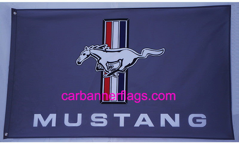 Ford Mustang Flag-3x5 Banner-100% polyester - flagsshop