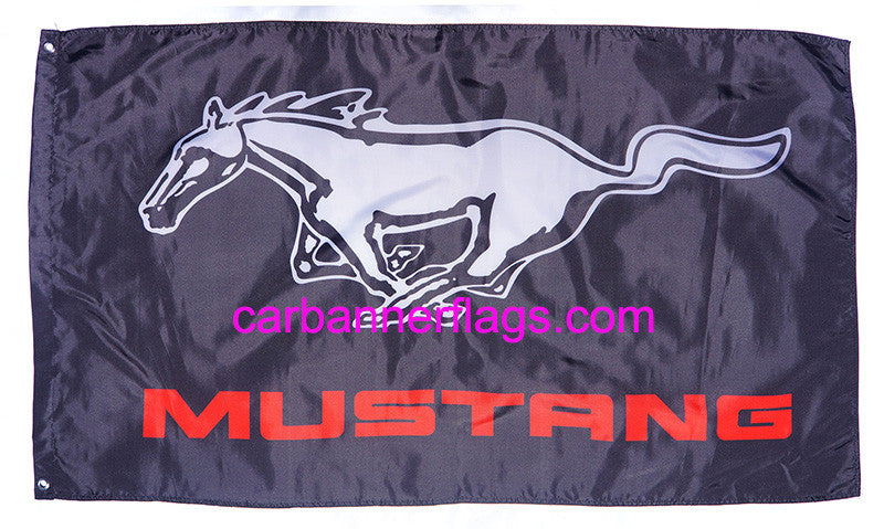 Ford Mustang Flag-3x5 Banner-100% polyester - flagsshop