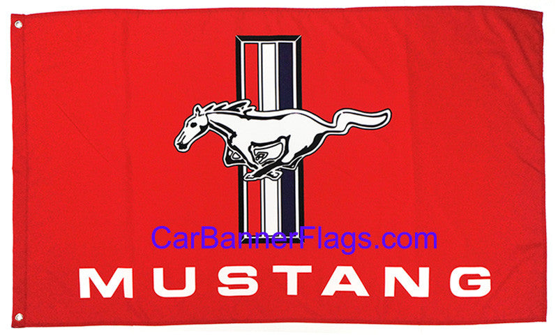 Ford Mustang Flag-3x5 Banner-100% polyester - flagsshop