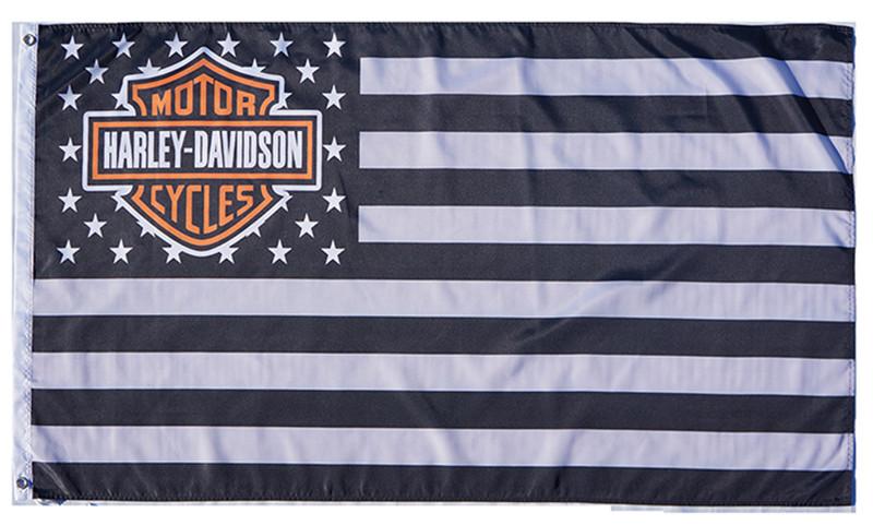 Harley Davidson 3x5 Ft Vintage Flag – USA Motorcycle Banner, Garage Decor, Gift
