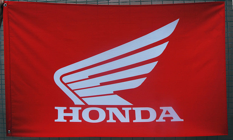 Honda Flag-3x5 Honda Racing Motorcycles Banner-100% polyester-2 Metal Grommets - flagsshop