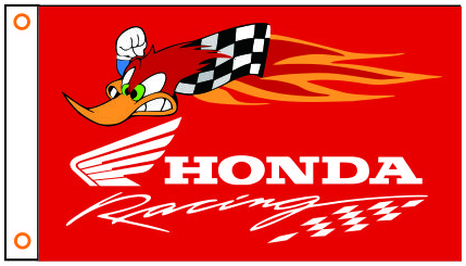 Honda Flag-3x5 Honda Racing Motorcycles Banner-100% polyester-2 Metal Grommets - flagsshop