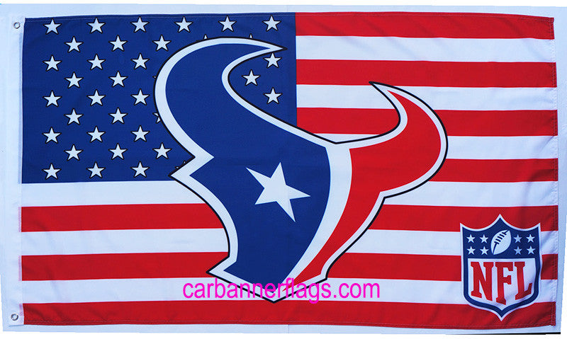Houston Texans Flag-3x5 new NFL super bowl Banner-100% polyester-man cave-stripes-gloves-garden flags - flagsshop