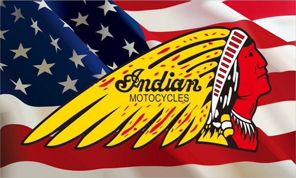 Indian motorcycles Flag-3x5 FT-100% polyester Banner-Red-Yellow - flagsshop