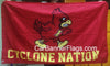 Iowa State Cyclones Flag-3x5 FT NCAA Vintage Iowa State Cyclone Banner-100% polyester-2 Metal Grommets-one side & 2 sides - flagsshop