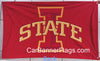Iowa State Cyclones Flag-3x5 FT NCAA Iowa State University Banner-100% polyester-one side & 2 sides