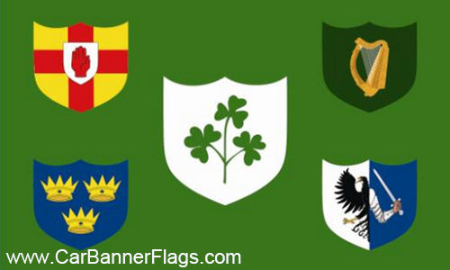 IRFU IRELAND RUGBY FLAG- IRISH RUGBY FOOTBALL IRELAND FLAGS-3'x5'Banner - flagsshop