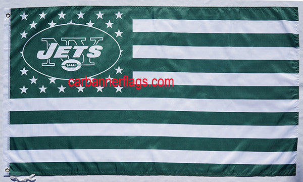 New York Jets Flag-3x5 NFL Banner-100% polyester- Free shipping for USA address - flagsshop