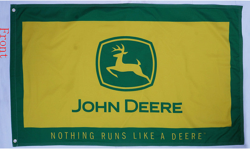 John Deere flag-3x5 FT-100% polyester-2 sided Banner - flagsshop