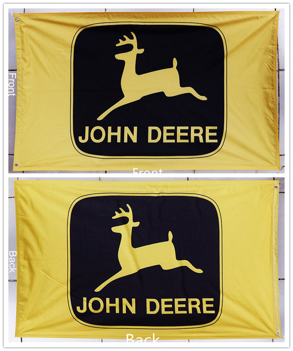 John Deere flag-3x5 FT-100% polyester-2 sided Banner - flagsshop