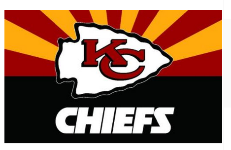 Kansas City Chiefs Flag-3x5 FT Banner-100% polyester-2 Metal Grommets-super bowl - flagsshop