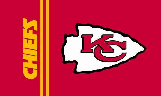 Kansas City Chiefs Flag-3x5 FT Banner-100% polyester-2 Metal Grommets-super bowl - flagsshop