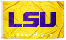 LSU Flag-Louisana State College Flag-LSU logo Educational institution flag - flagsshop