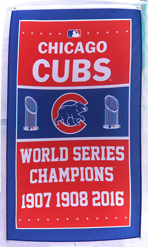 Chicago Cubs Flag-3x5 Banner-100% polyester - flagsshop