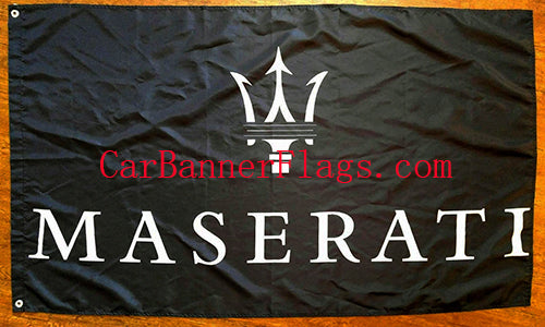 Maserati Flag-3x5 Racing Banner-100% polyester-Red - flagsshop