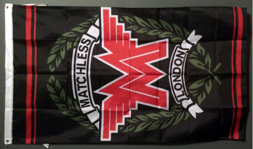 Matchless Motorcycle London M LOGO Flag-3x5 FT Banner-100% polyester-2 Metal Grommets - flagsshop