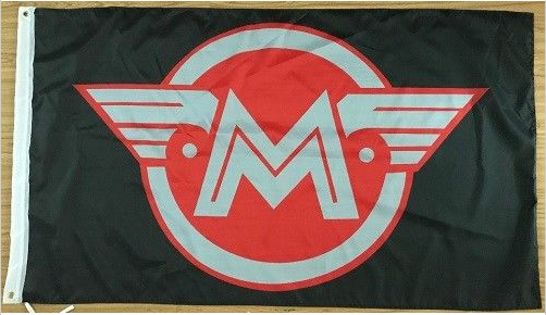 Matchless Motorcycle London M LOGO Flag-3x5 FT Banner-100% polyester-2 Metal Grommets - flagsshop
