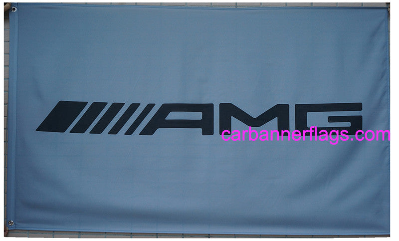 Mercedes benz Flag-3x5 Checkered AMG 3M Banner-100% polyester - flagsshop