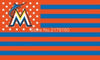 Miami Marlins  Flag-3x5 FT Banner-100% polyester-2 Metal Grommets - flagsshop