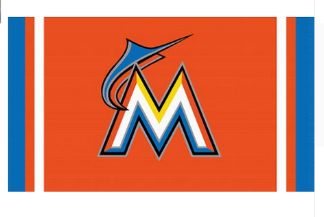 Miami Marlins  Flag-3x5 FT Banner-100% polyester-2 Metal Grommets - flagsshop