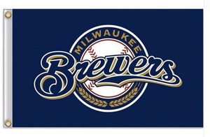 Milwaukee Brewers Flag-3x5FT Banner-100% polyester - flagsshop