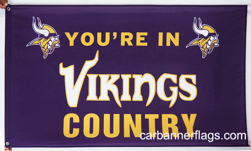 Minnesota Vikings Official NFL Football Team Premium 28x40 Banner Flag - BSI