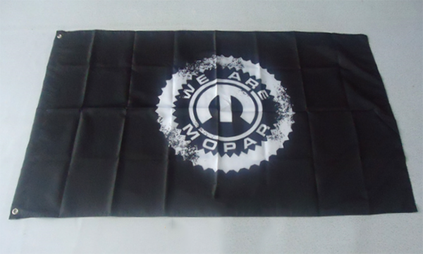 Mopar Flag-3x5 Checkered Banner-Metal Grommets - flagsshop