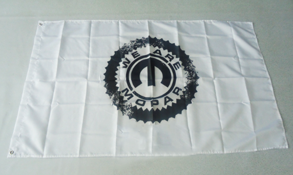 Mopar Flag-3x5 Checkered Banner-Metal Grommets - flagsshop