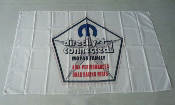 Mopar Flag-3x5 Checkered Banner-Metal Grommets - flagsshop