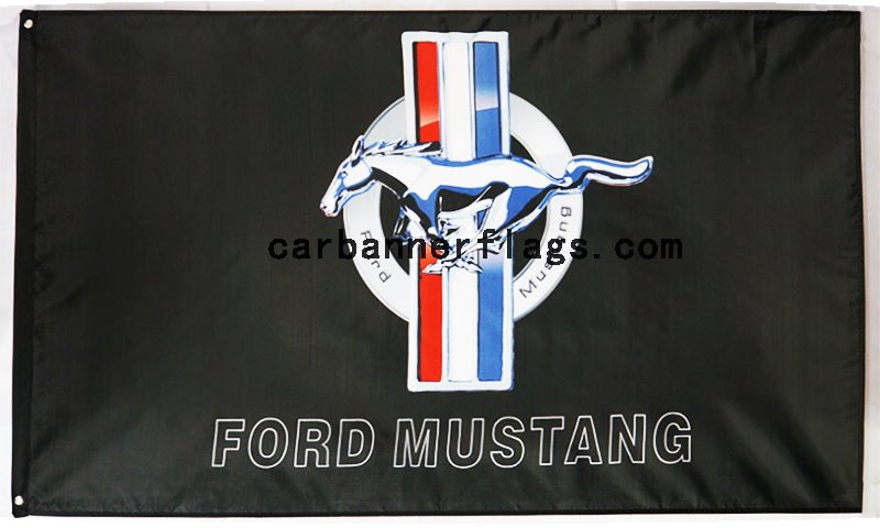 Ford Mustang Flag-3x5 Banner-100% polyester - flagsshop