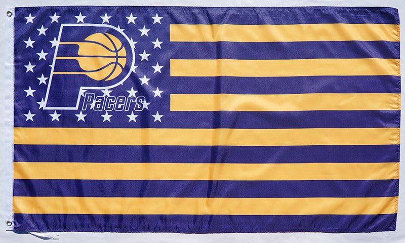 Indiana Pacers Flag-3x5 Banner-100% polyester - flagsshop