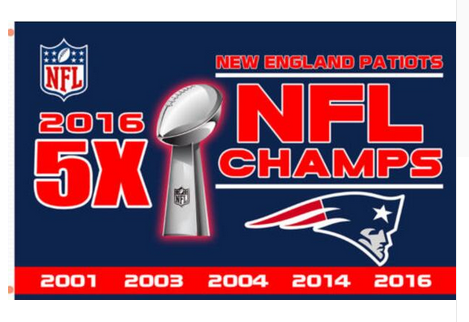 New England Patriots Flag-3x5 NFL Banner-100% polyester-super bowl - flagsshop