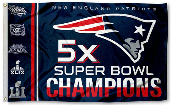 New England Patriots Flag-3x5 NFL Banner-100% polyester-super bowl - flagsshop