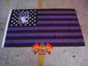 Northwestern Wildcats with American national flag background flag,Northwestern Wildcats 90*150CM polyster flagking brand banner - flagsshop
