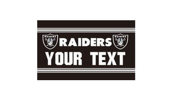 Oakland Raiders Flag-3x5 NFL Banner-100% polyester-black - flagsshop