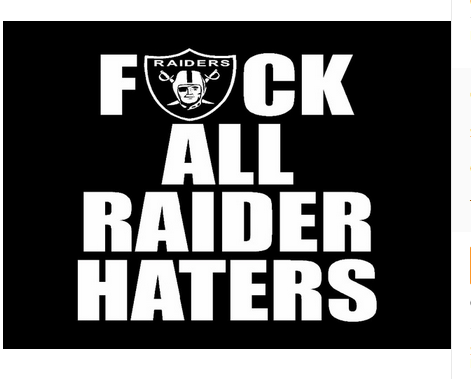 Oakland Raiders Flag-3x5 NFL Banner-100% polyester-black - flagsshop