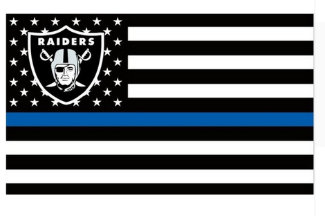 Oakland Raiders Flag-3x5 NFL Banner-100% polyester-black - flagsshop