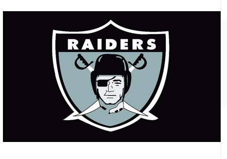 Oakland Raiders Flag-3x5 NFL Banner-100% polyester-black - flagsshop
