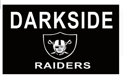 Oakland Raiders Flag-3x5 NFL Banner-100% polyester-black - flagsshop