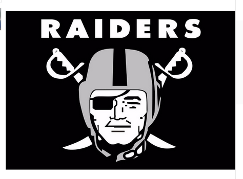 Oakland Raiders Flag-3x5 NFL Banner-100% polyester-black - flagsshop