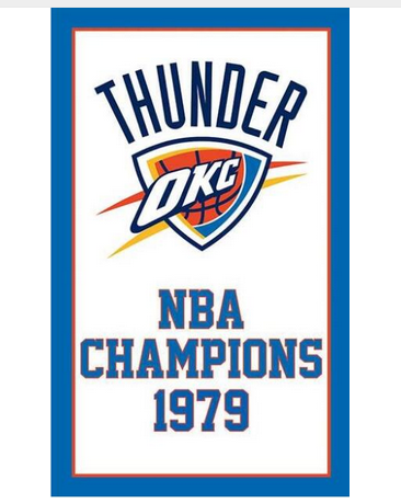 Oklahoma City Thunder Flag-3x5 Banner-100% polyester - flagsshop