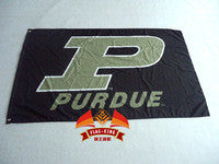 free shipping College banner Purdue University institution flag,100% polyester flag,3*5 foot, NFL,NHL - flagsshop