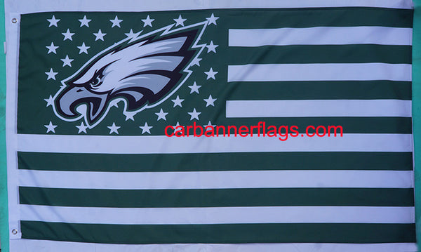 Philadelphia Eagles Flag-3x5 new NFL Philadelphia Eagles Flag Banner-100% polyester-Strips & Stars-gloves - flagsshop