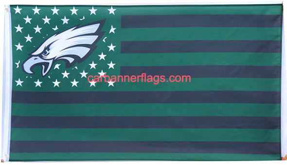 Philadelphia Eagles Flag-3x5 new NFL Philadelphia Eagles Flag Banner-100% polyester-Strips & Stars-gloves - flagsshop