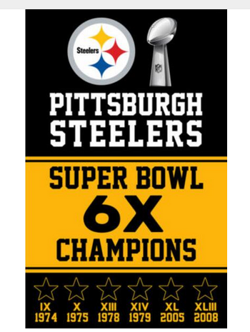 Pittsburgh Steelers Flag-3x5 NFL the Terrible Towel Flag Banner-100% polyester-Free shipping for USA - flagsshop